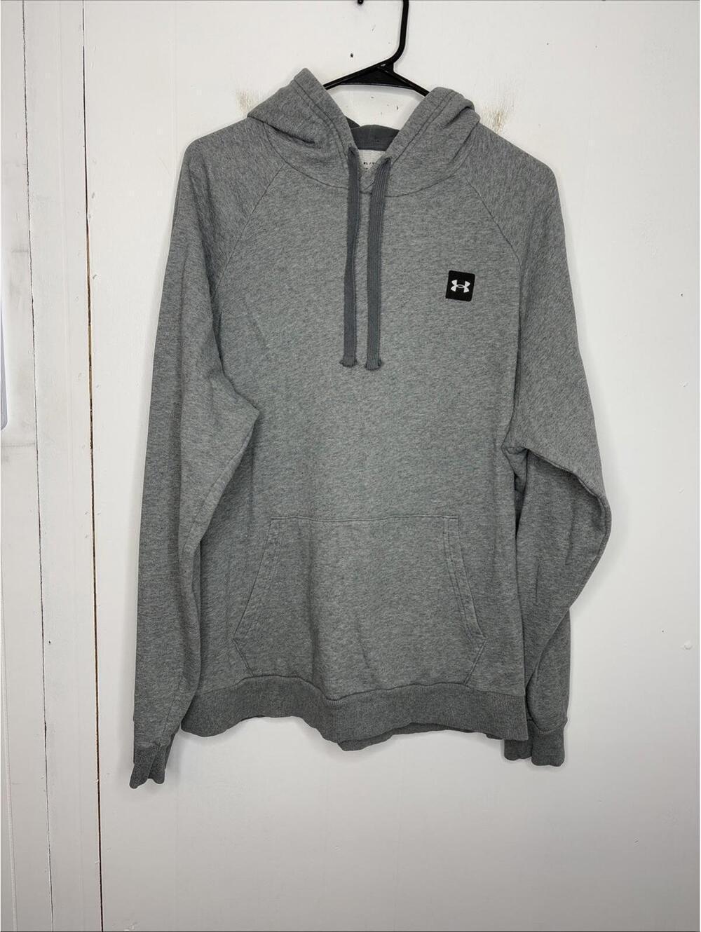 Under Armour Hoodie Mens Extra Large Hoodie Pullover Loose Fit Gray Casual